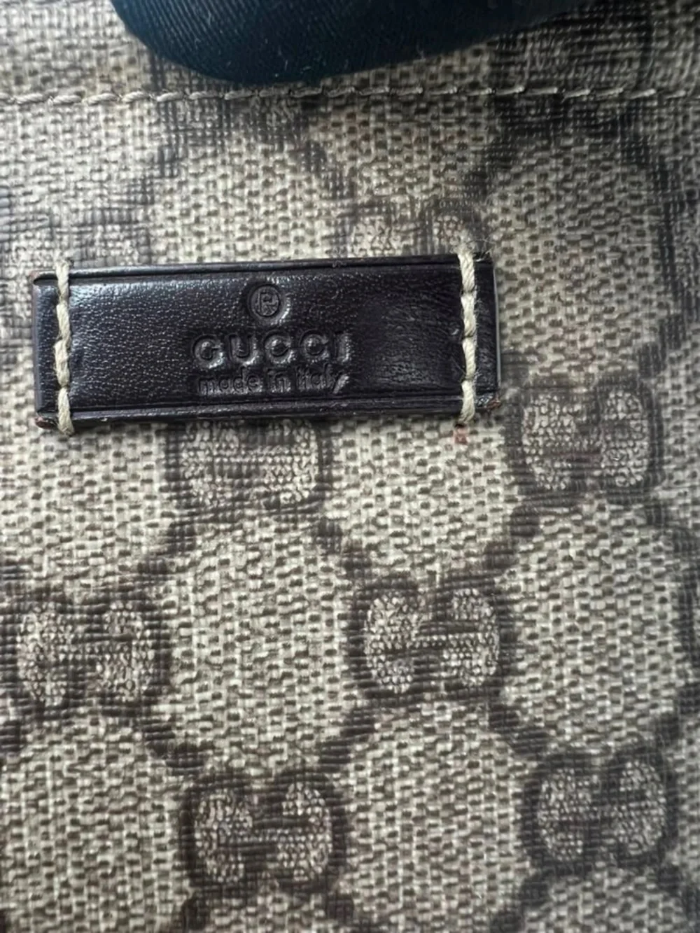Designer Monogram Crossbody Bag in Brown